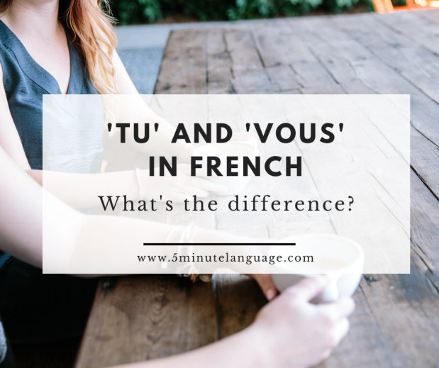 What's the difference between 'tu' and 'vous' in French